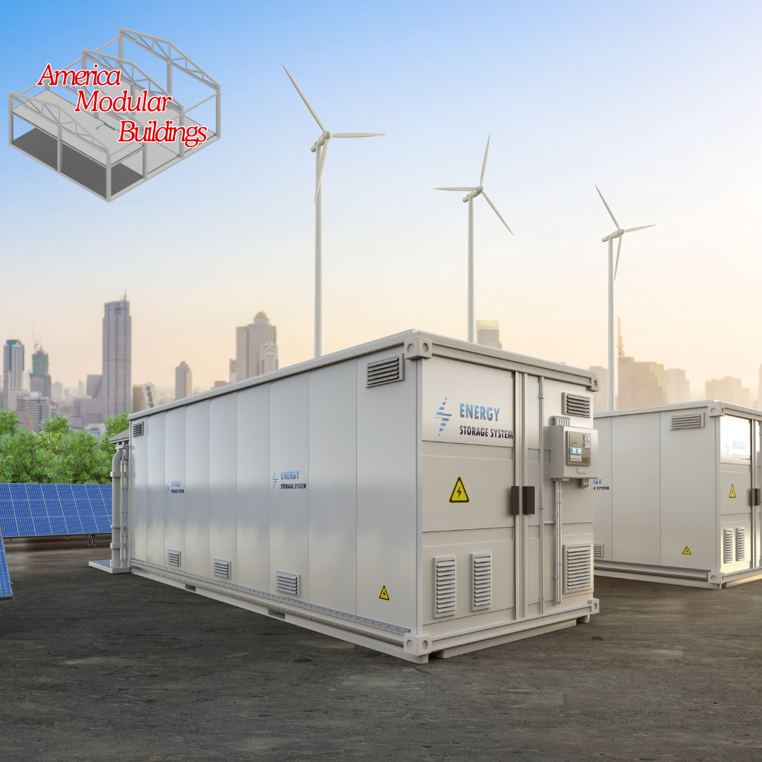 Modular building with a clean, institutional look, suitable for local government or business